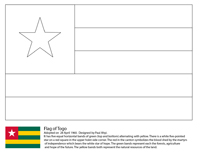 Vlaggen Van De Wereld (Afrika) - Togo