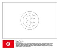 Vlaggen Van De Wereld (Afrika) - Tunesie