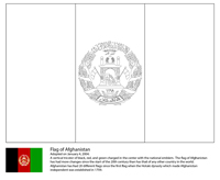 Vlaggen Van De Wereld (Azie) - Afghanistan