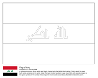 Vlaggen Van De Wereld (Azie) - Irak