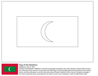 Vlaggen Van De Wereld (Azie) - Malediven