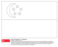 Vlaggen Van De Wereld (Azie) - Singapore