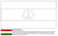 Vlaggen Van De Wereld (Azie) - Tadzjikistan