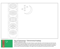 Vlaggen Van De Wereld (Azie) - Turkmenistan