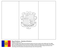 Vlaggen Van De Wereld (Europa) - Andorra
