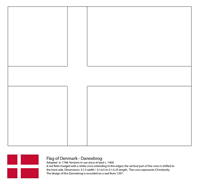 Vlaggen Van De Wereld (Europa) - Denemarken