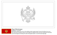 Vlaggen Van De Wereld (Europa) - Montenegro