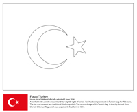 Vlaggen Van De Wereld (Europa) - Turkije