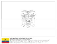Vlaggen Van De Wereld (Zuid Amerika) - Ecuador
