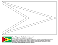 Vlaggen Van De Wereld (Zuid Amerika) - Guyana