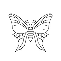 Vlinders - Kleurplaat001