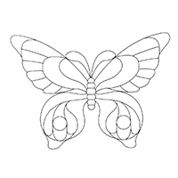 Vlinders - Kleurplaat011