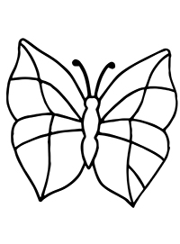 Vlinders - Kleurplaat040