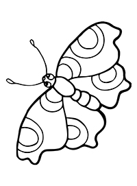 Vlinders - Kleurplaat042