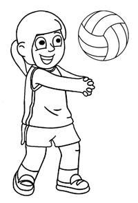 Volleybal - Kleurplaat017