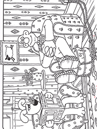 Wallace En Gromit - Kleurplaat017
