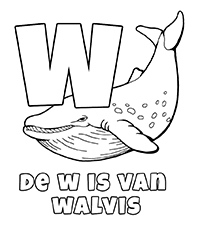 Walvissen - Kleurplaat009