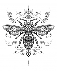 Wespen En Bijen - Kleurplaat008