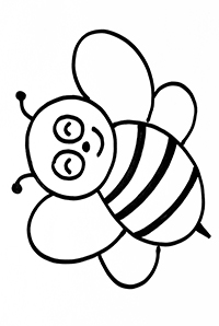 Wespen En Bijen - Kleurplaat017