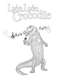 Wil De Krokodil - Kleurplaat001