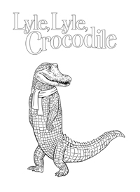 Wil De Krokodil - Kleurplaat002