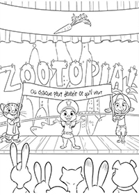 Zootropolis - Kleurplaat007